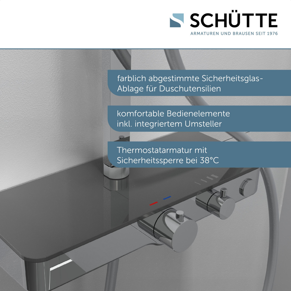 Schütte Duschset OCEAN Chrom/Anthrazit