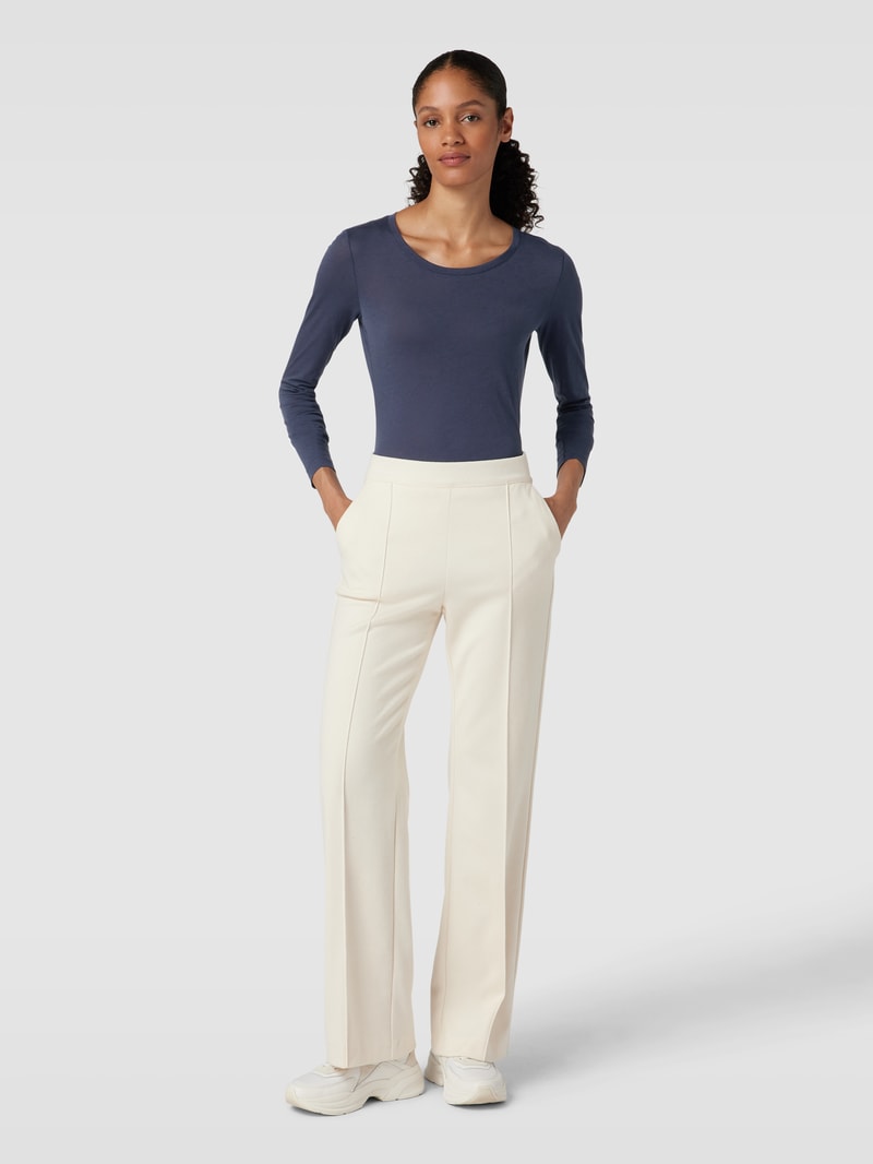 Longsleeve mit Rundhalsausschnitt Modell 'ENRICCAA SOFT' in marineblau
