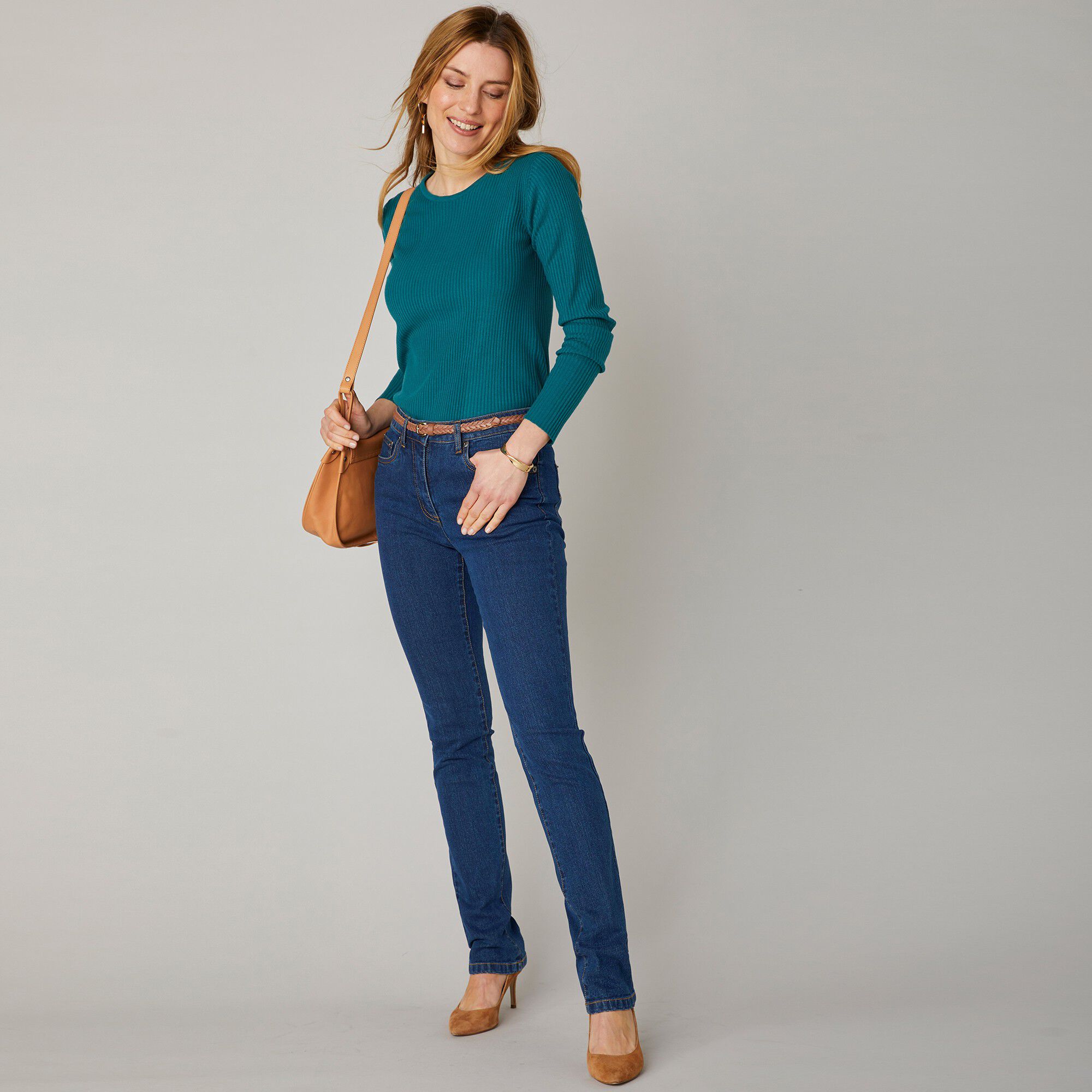 Jean droit stretch