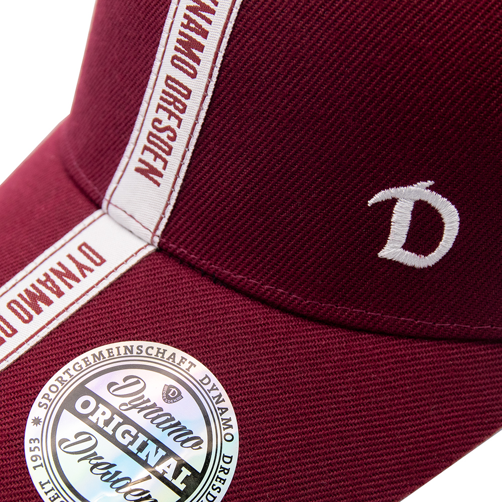 Basecap Webband weinrot Snapback