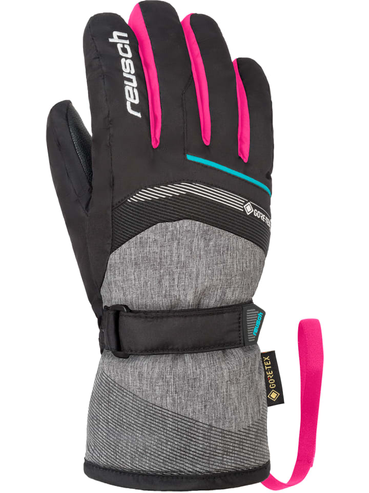 Reusch Fingerhandschuh Bolt GTX Junior in blck/blck melang/pink glo günstig kaufen