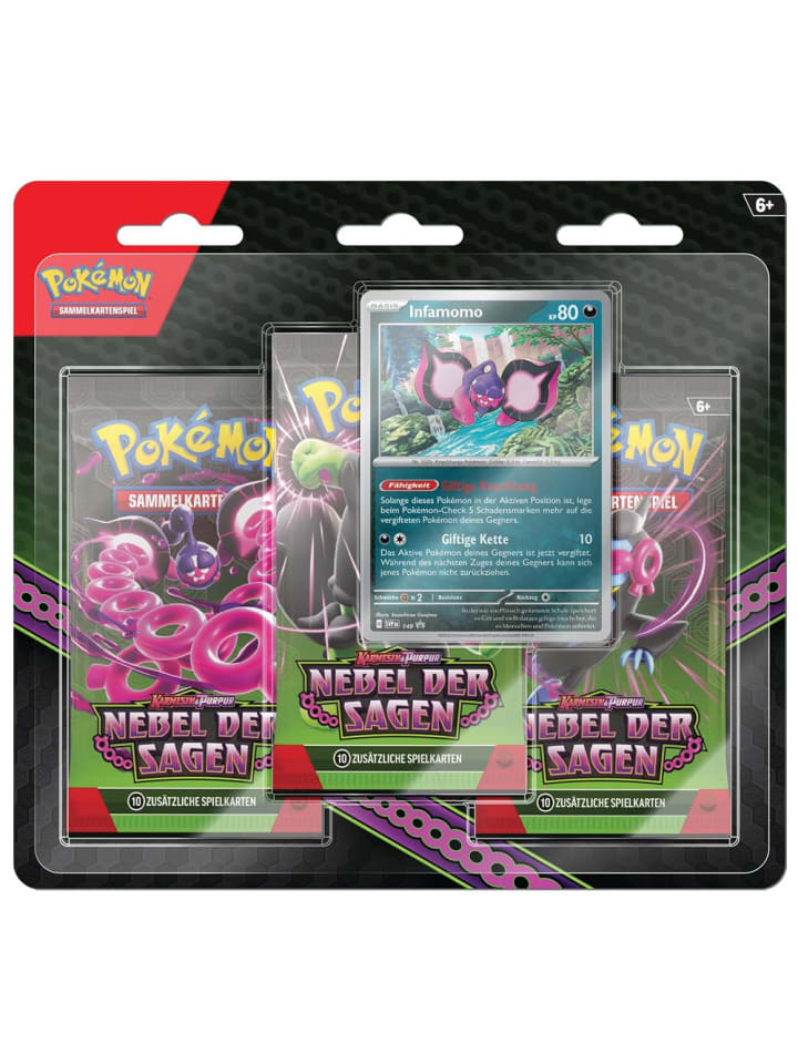 Pokémon Infamomo | 3 Booster-Packs | Pokemon Karmesin & Purpur Karten deutsch günstig kaufen onesize