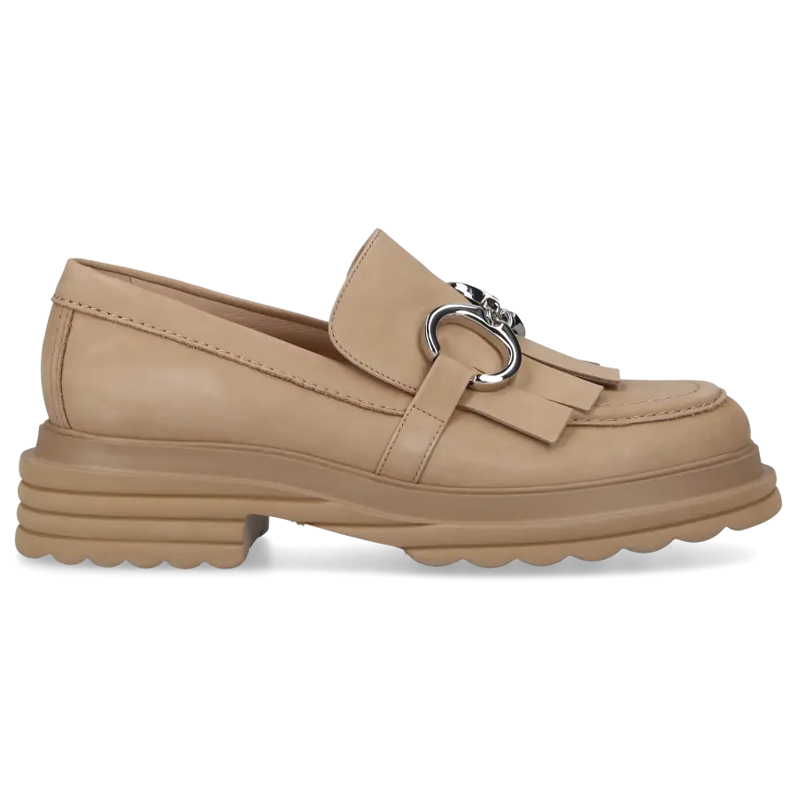 305 SOBE - Loafer RENATE Nubukleder - beige