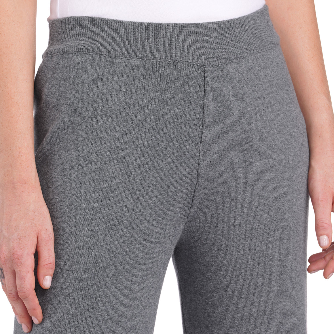 Damen Strickhose mit breitem Elastikbund