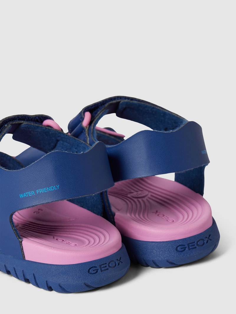 Sandalen mit Label-Detail Modell 'BOREALIS' in marineblau