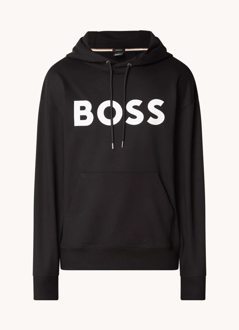 HUGO BOSS Sullivan hoodie with kangaroo pocket and logo print