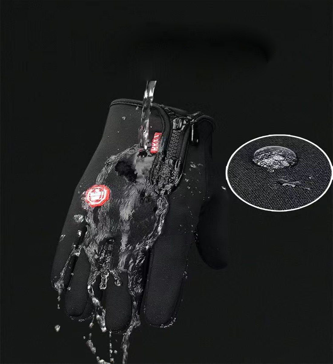 YANN Winter-Arbeitshandschuhe Warme Vollfingerhandschuhe für Männer und Frauen, (kältebeständige und wasserdichte Fahrradhandschuhe für Herbst und Winter) Touchscreen-Fahrsport-Outdoor-Handschuhe