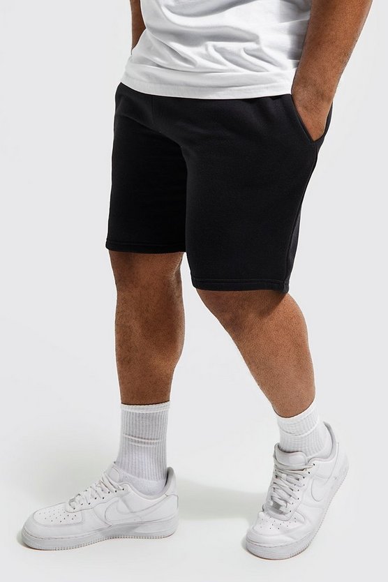 Plus Jersey Shorts mit Man-Kordelzug