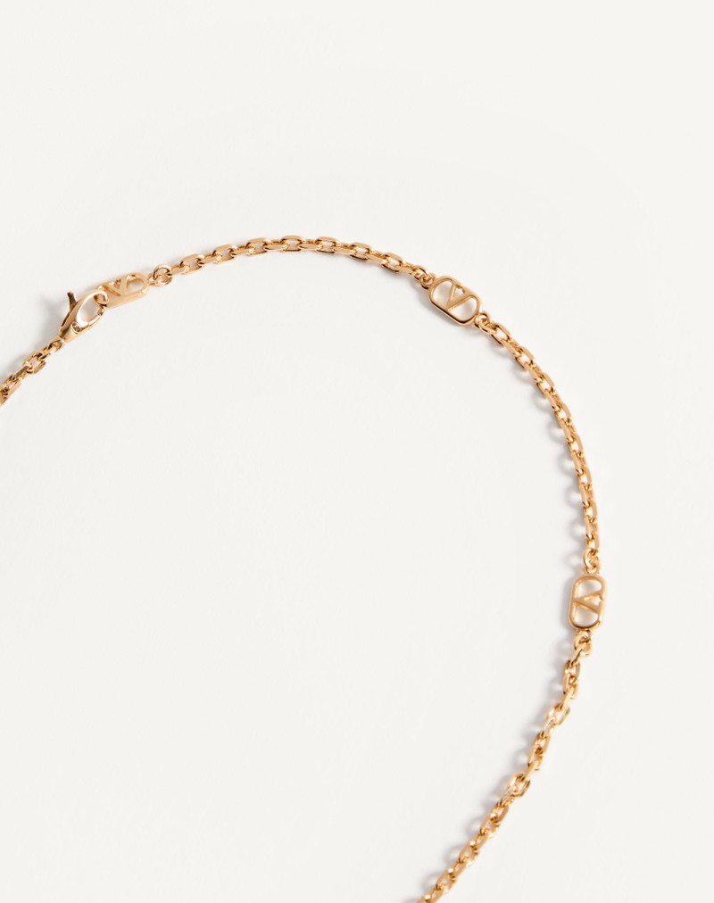 Coeur Royal halskæde i metal, emalje og Swarovski® krystaller