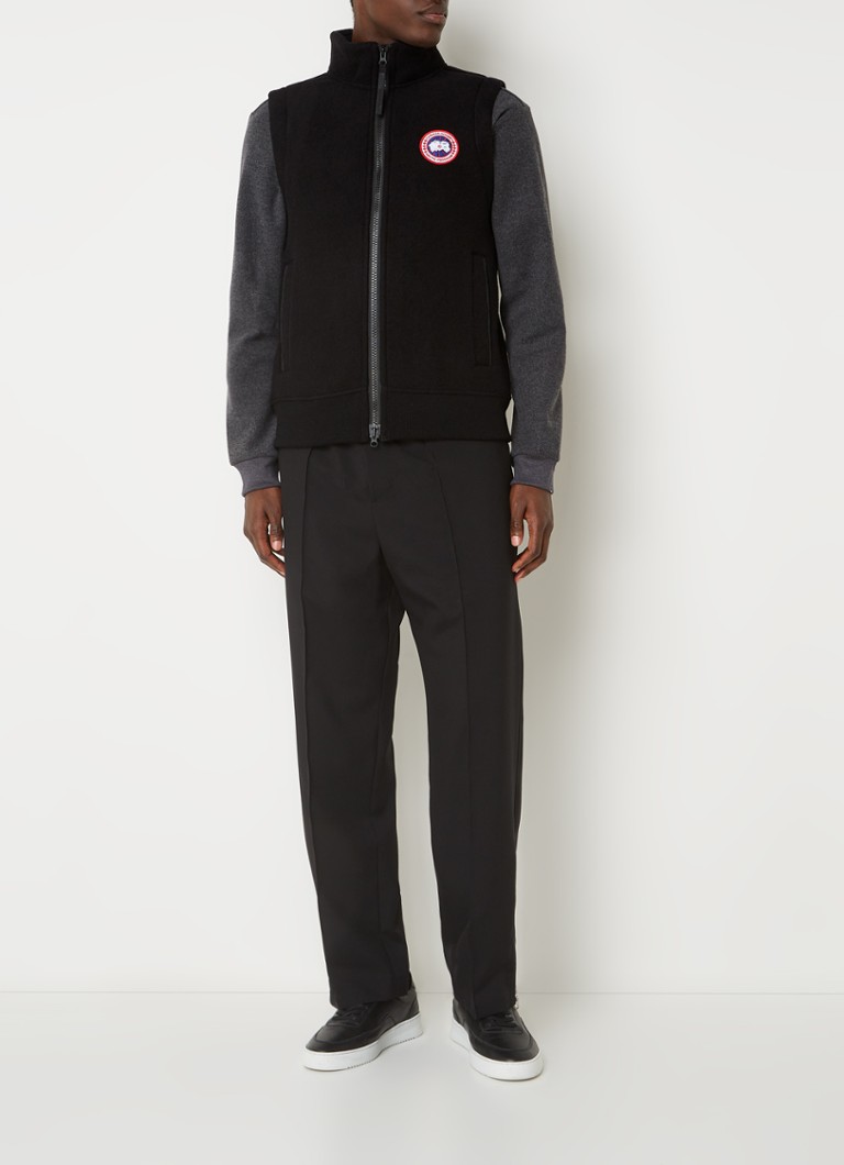 Bezrękawna kamizelka z mieszanki wełny Mersey firmy Canada Goose z haftowanym logo.