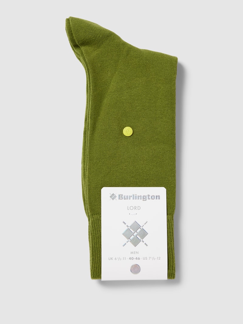 Socken mit elastischem Rippenbündchen Modell 'Lord' in grün