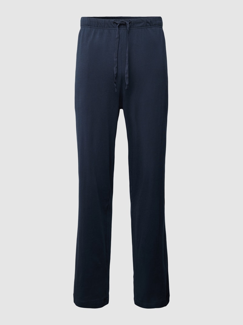 Pyjama-Hose mit elastischem Bund in dunkelblau