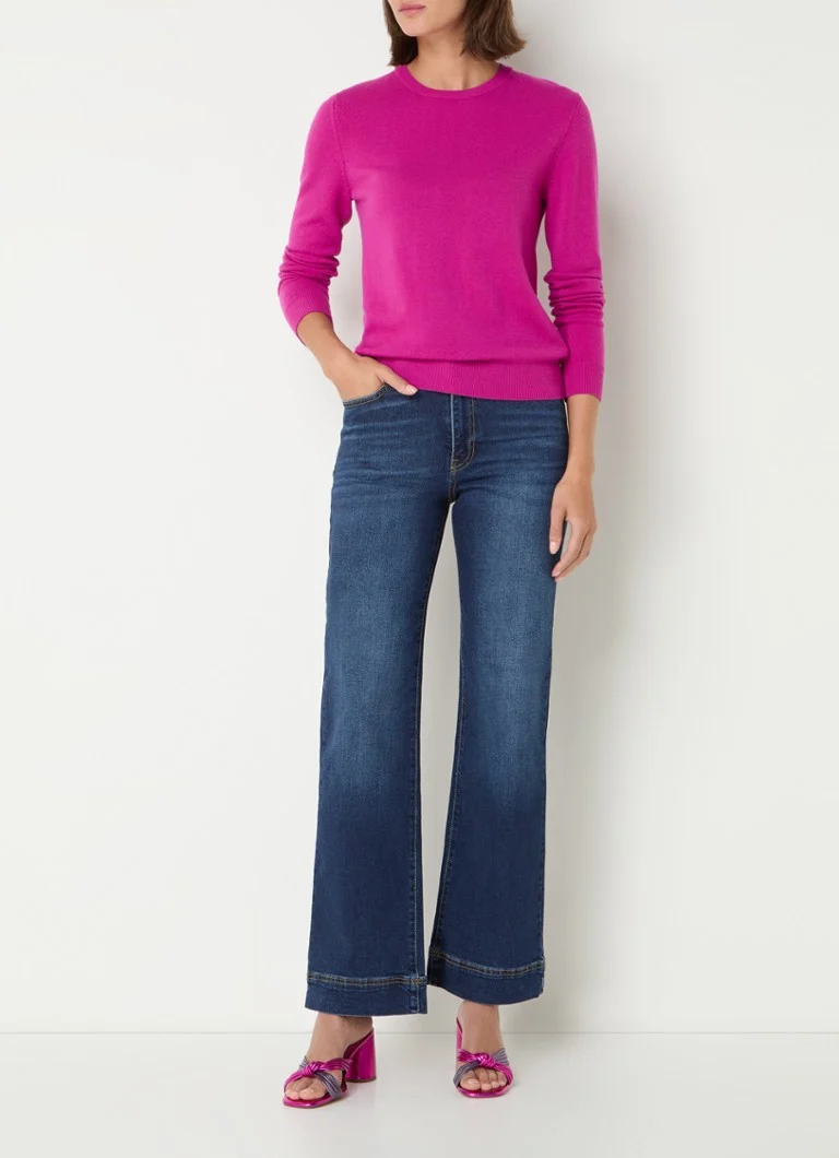 Maglione Benetton in lana merino a maglia fine