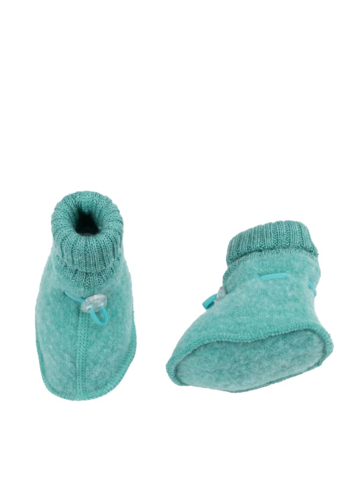 Joha Booties Krabbelschuhe Merino-Wolle in grün günstig kaufen