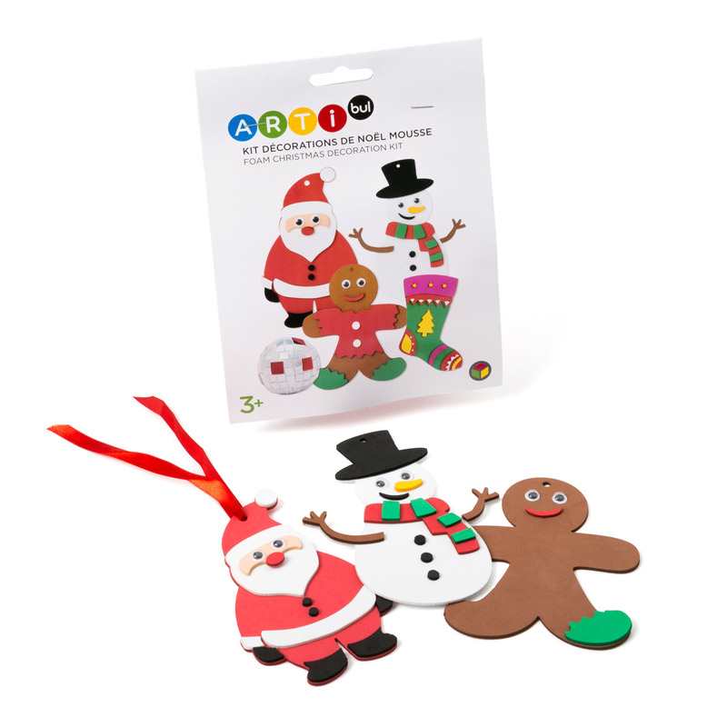 Kit 5 ornements de Noël mousse Oxybul