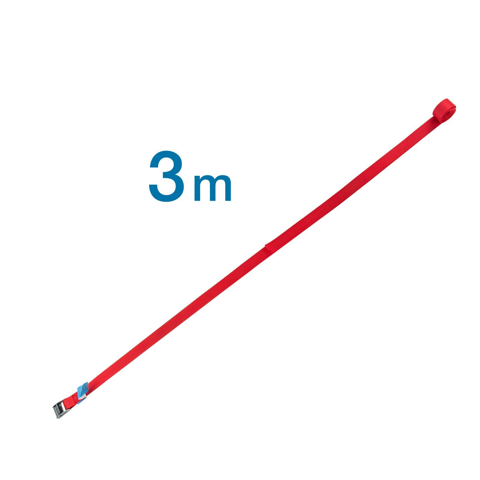 DEMA Spanngurt Zurrgurt rot 250 daN 3 m