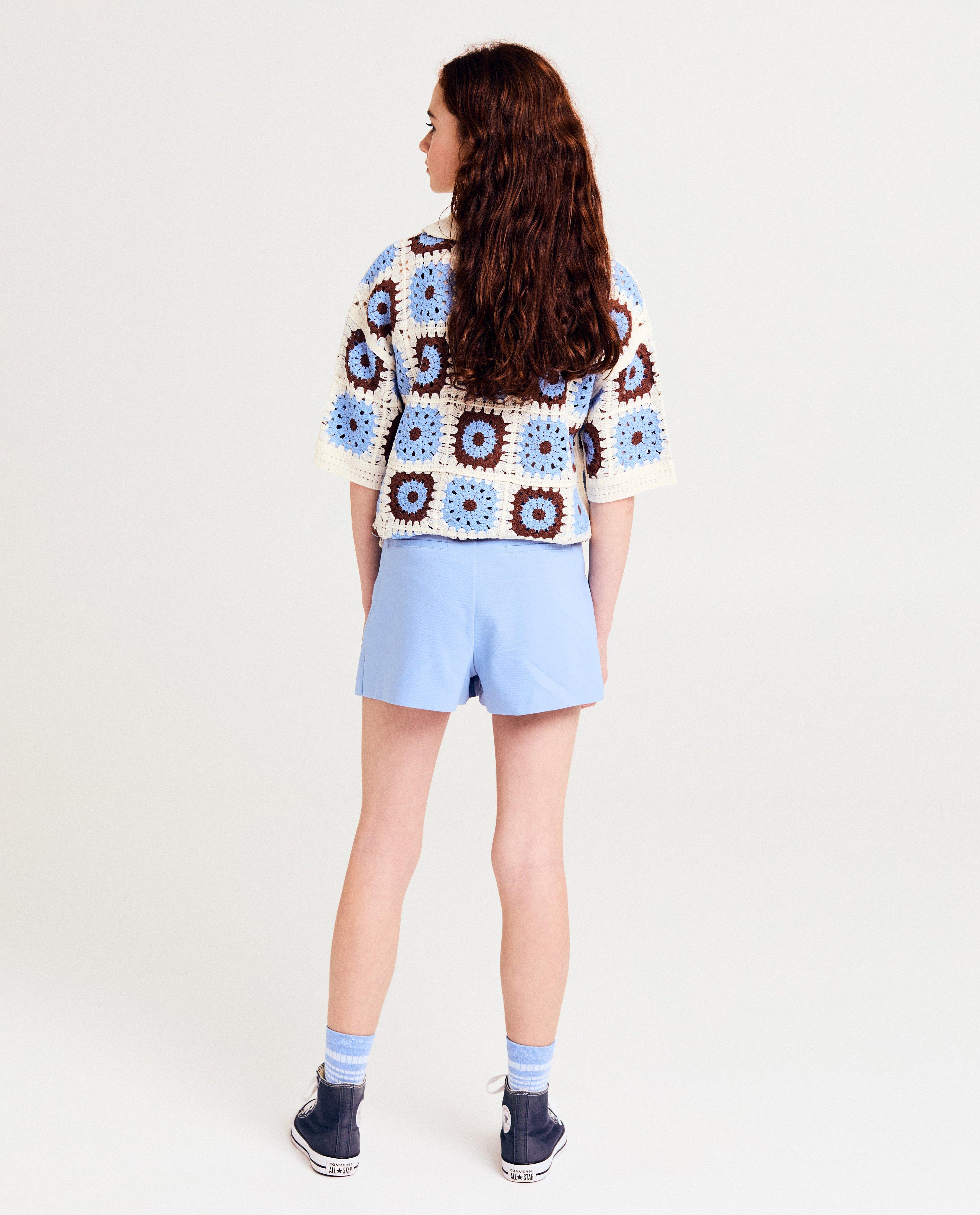 Fustă scurtă Like Me Blue, 116-164 albastru deschis