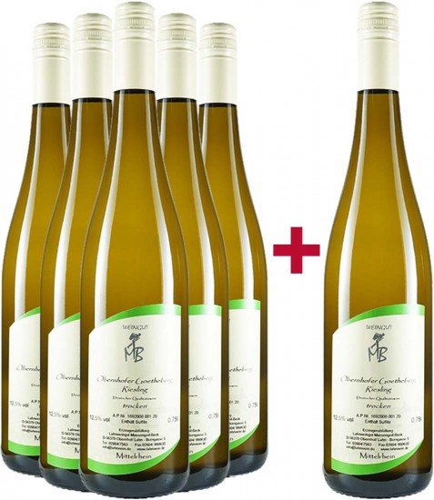 5+1 Paket Riesling trocken - LAHN Weingut Massengeil-Beck