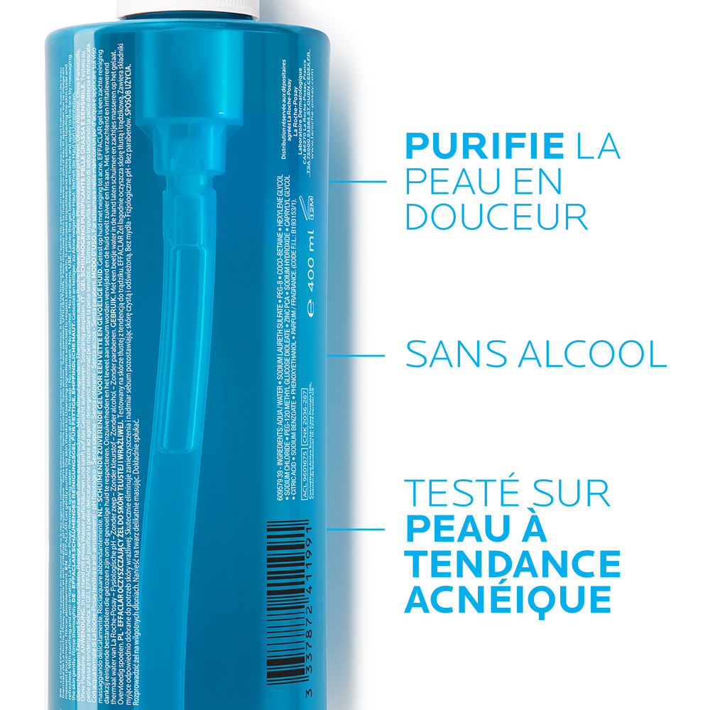 La Roche-Posay Effaclar Gel Moussant Purifiant Nettoyant & Démaquillant
