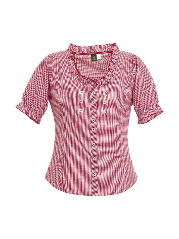 OS-Trachten Bluse 451000-3515 in mittelrot günstig kaufen