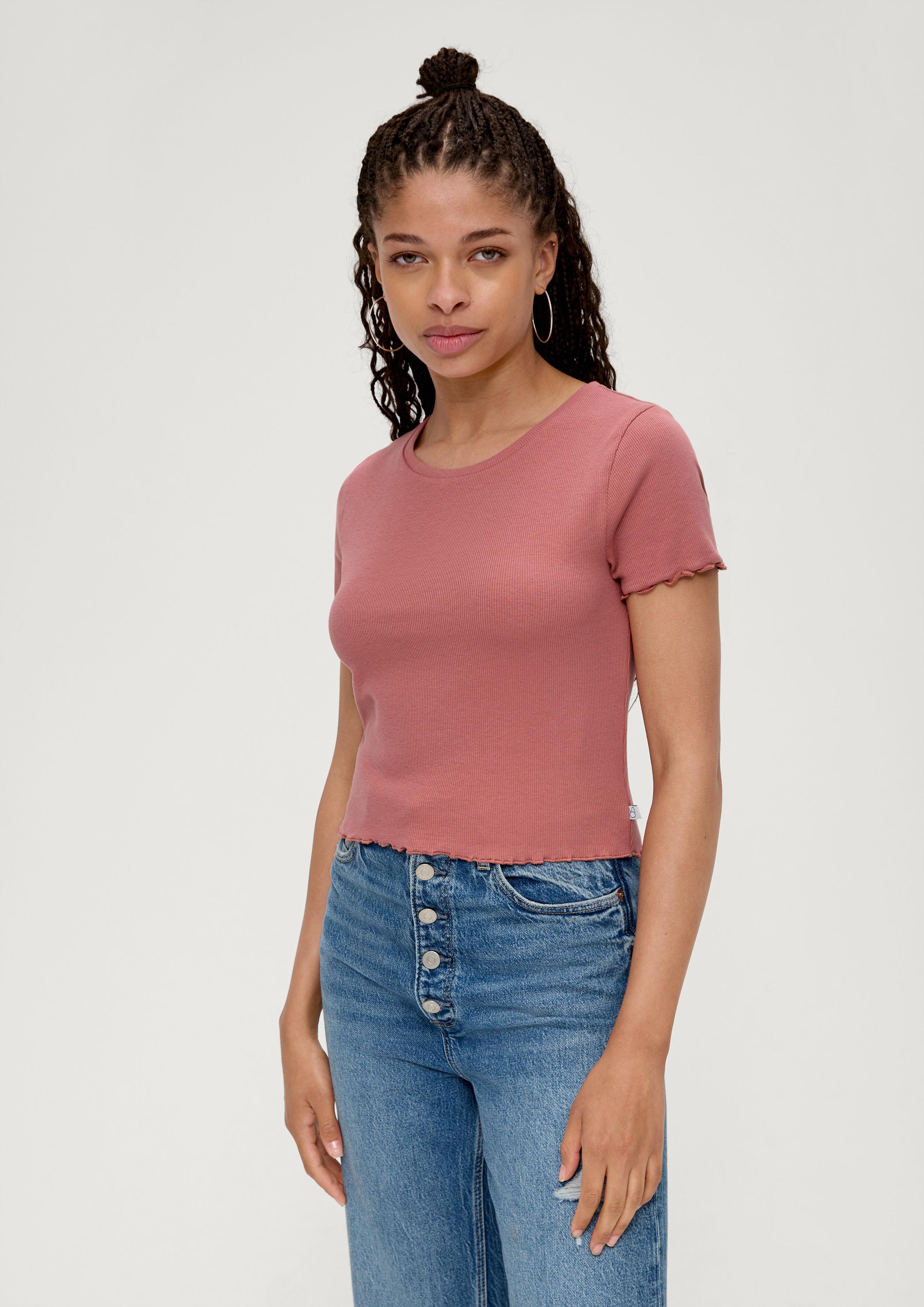 T-Shirt mit Rippstruktur  2131402-2069