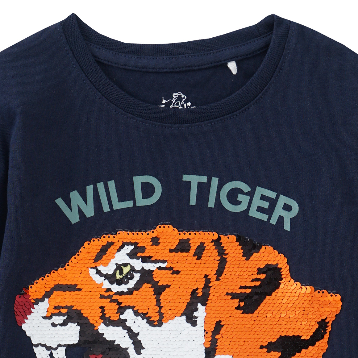 Jungen Langarmshirt mit Wendepailletten