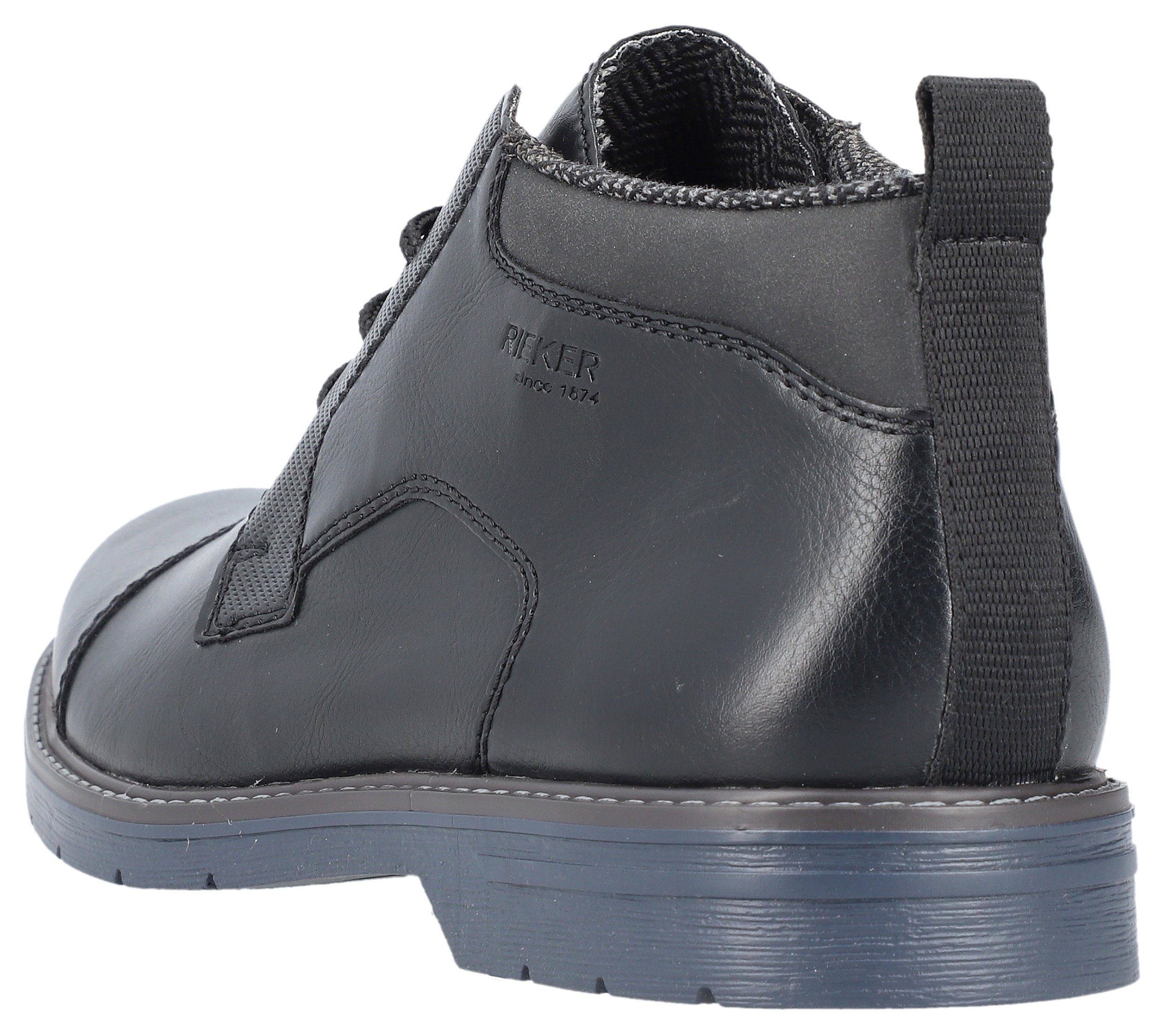 Rieker Schnürstiefelette mit gemustertem Innenfutter