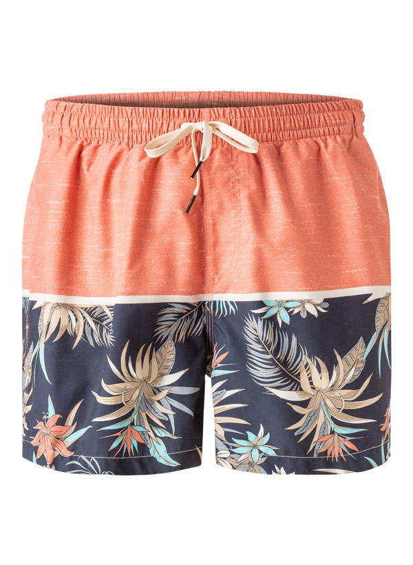 Quiksilver, Badeshorts, Mikrofaser, lachs-multicolor gemustert