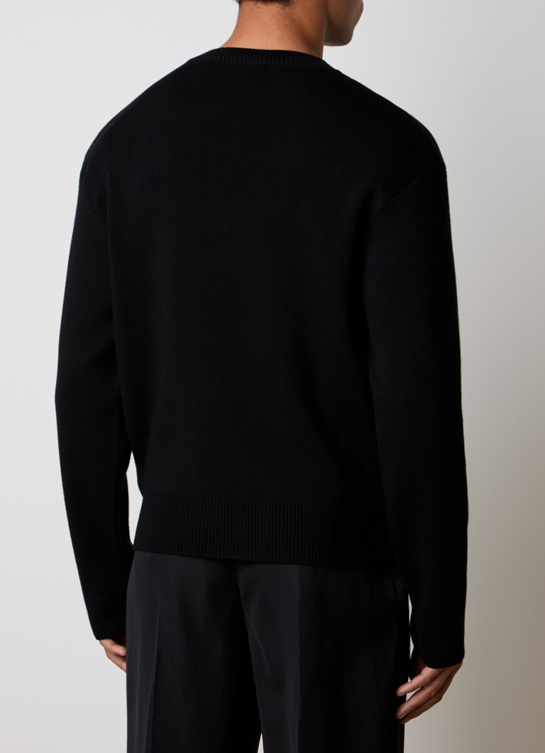 Louis Gabriel Nouchi Rib-knit sweater made of merino wool with cut-out detail