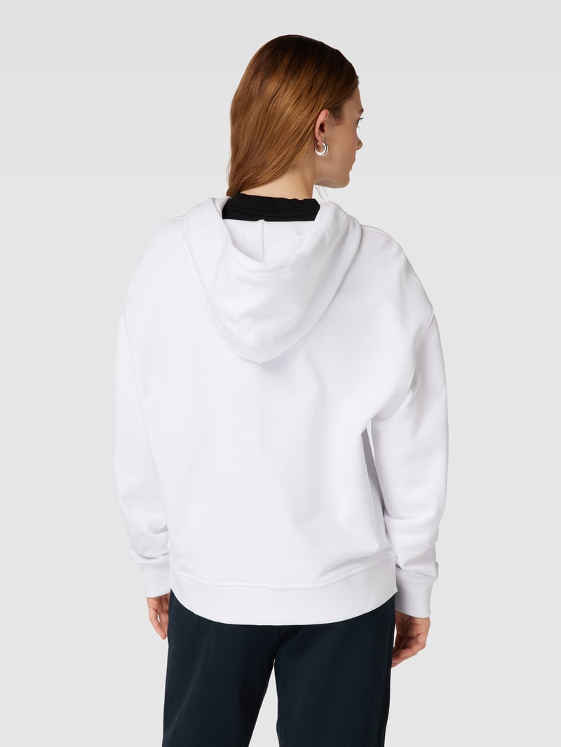 Sweatjacke mit Kapuze in weiß