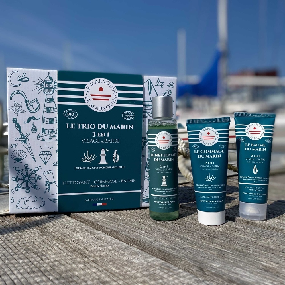 le marsouin Coffret visage Trio du Marin Coffret soin visage