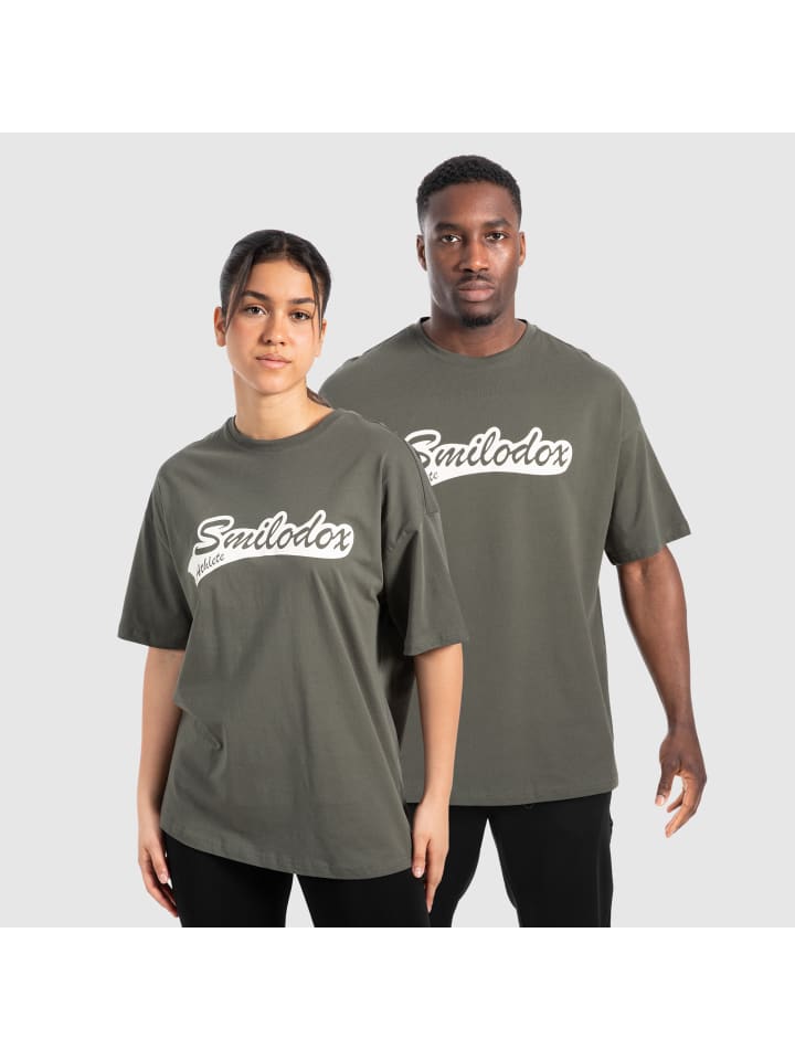 SMILODOX Unisex T-Shirt Macey in Khaki günstig kaufen