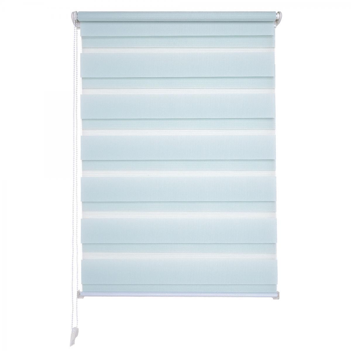 Bella Casa Duo-Rollo mini, Klemmfix Doppelrollo, pastellblau, Rollo 120 x 160 cm (B x H)