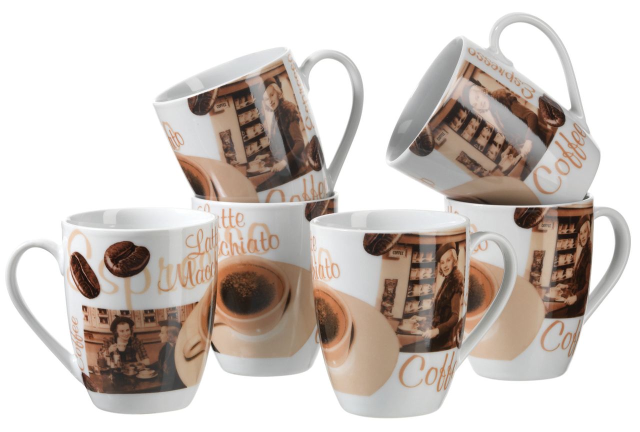 Mäser Serie Latte Macchiato, Kaffeebecher-Set 6 teilig