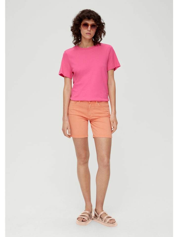 s.Oliver Jeans-Hose kurz in Orange günstig kaufen