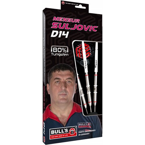 BULL'S DARTPFEIL MENSUR SULJOVIC D14, STEELDART, 80% TUNGSTEN