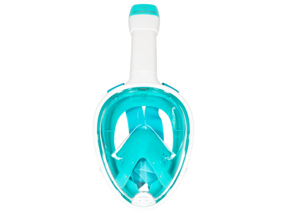 Atlantis Full Face Mask weiß S/M Erwachsene Schnorchelmaske