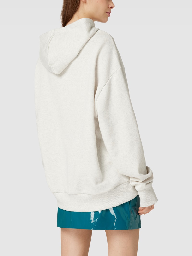 Hoodie in Melange-Optik Modell 'Athletics Warped Class' in mittelgrau meliert