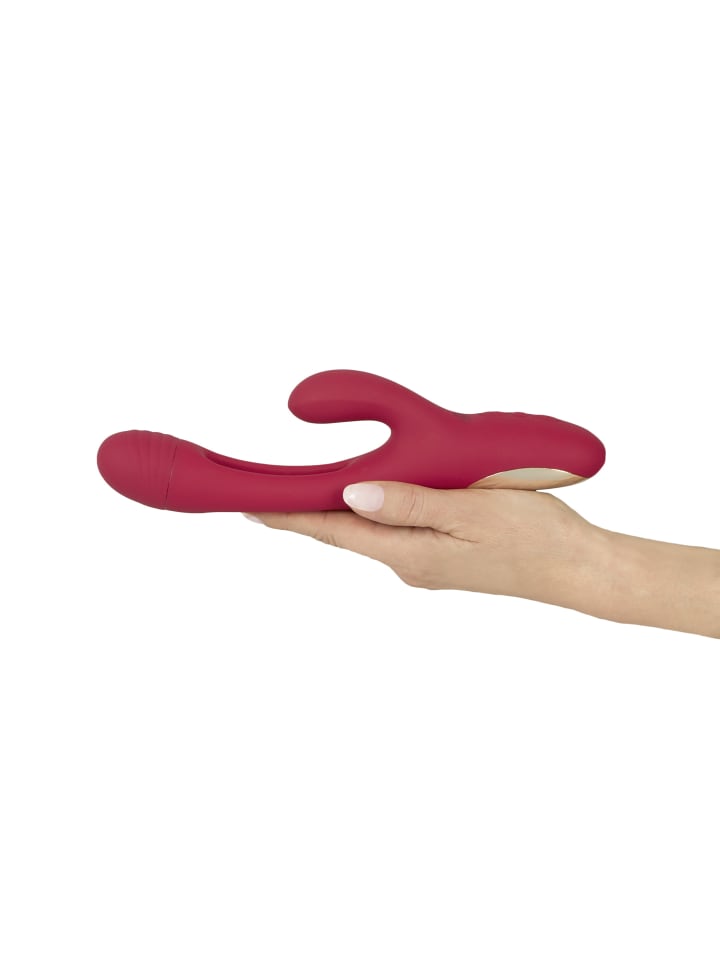 Sweet Smile Rabbitvibrator Rabbit Vibrator with G-Spot Stimulation in rot günstig kaufen 24 cm