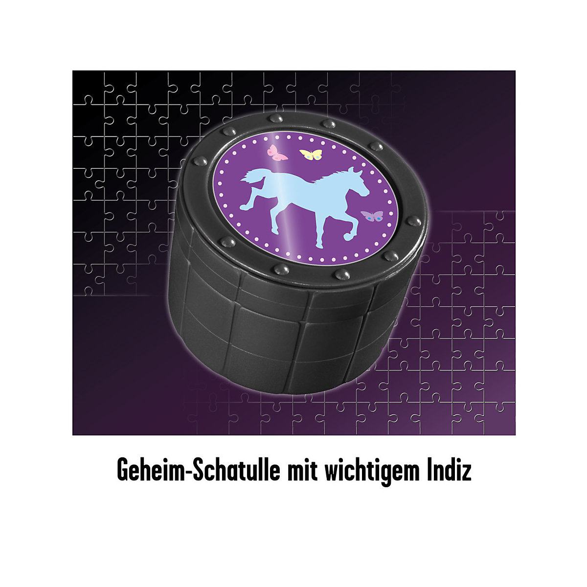 Krimipuzzle Die drei !!! - Skandal auf dem Reitturnier, 200 Teile