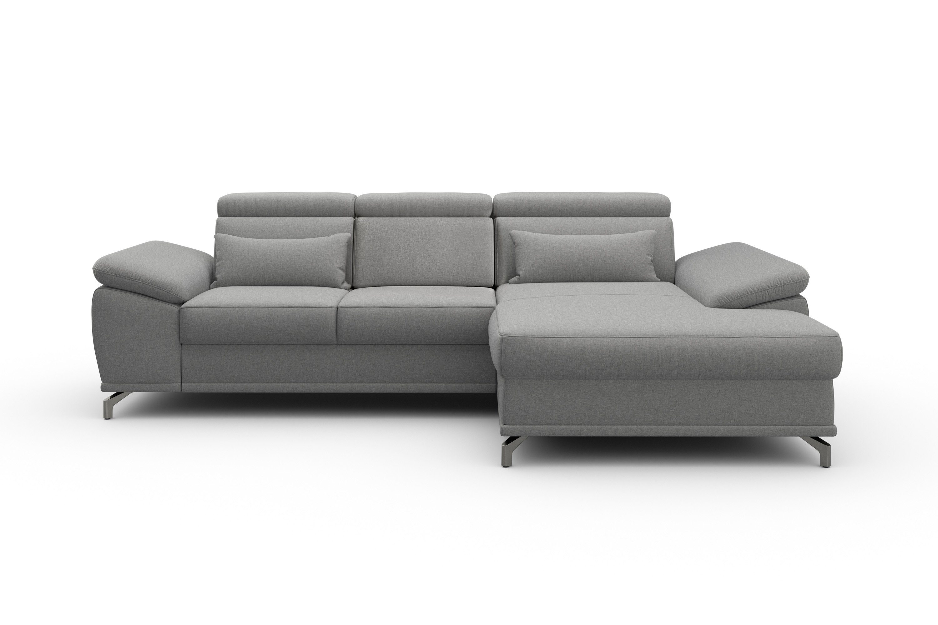 sit&more Ecksofa Cabrio, mit Sitztiefen- und Armteilverstellung sowie Federkern, 2 Nierenkissen