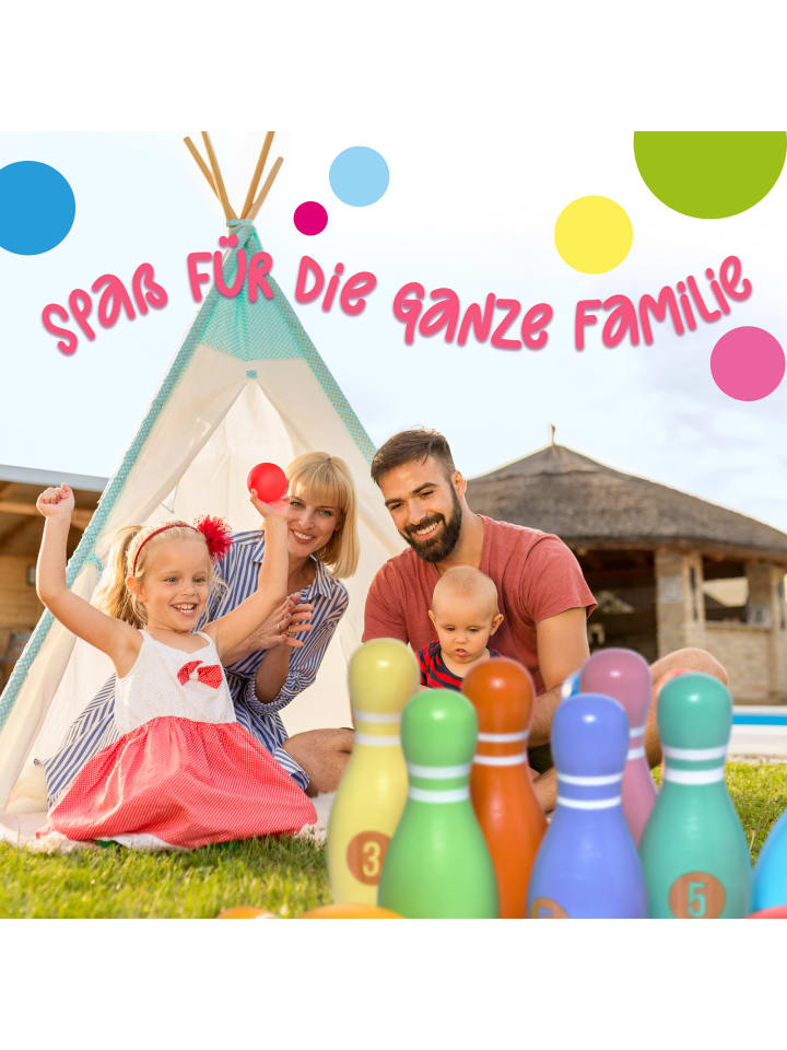 Pink Papaya Kegelspiel für Kinder 