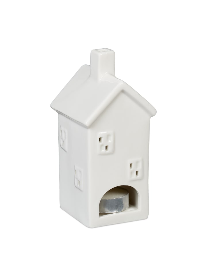 relaxdays Teelichthaus in Weiß - (B)6,5 x (H)14x (T)7 cm günstig kaufen onesize