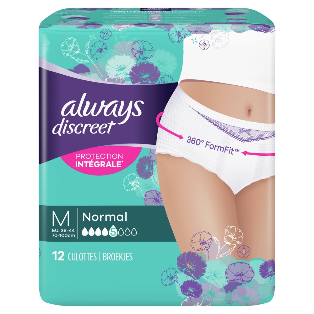 always Always Discreet Normal Culotte Incontinence M Culottes Pour Fuites Urinaires