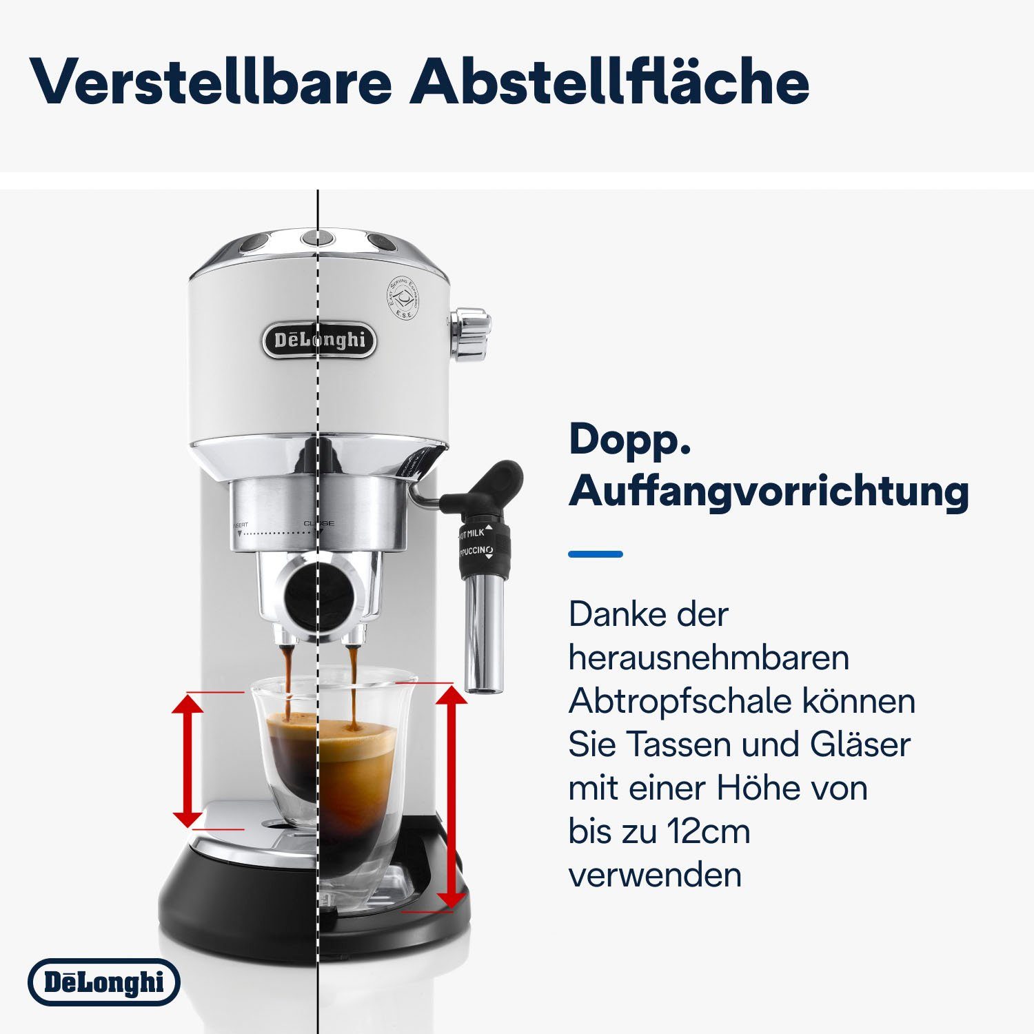 De'Longhi Siebträgermaschine Dedica Style EC 685.W, 1350 Watt, 15 Bar