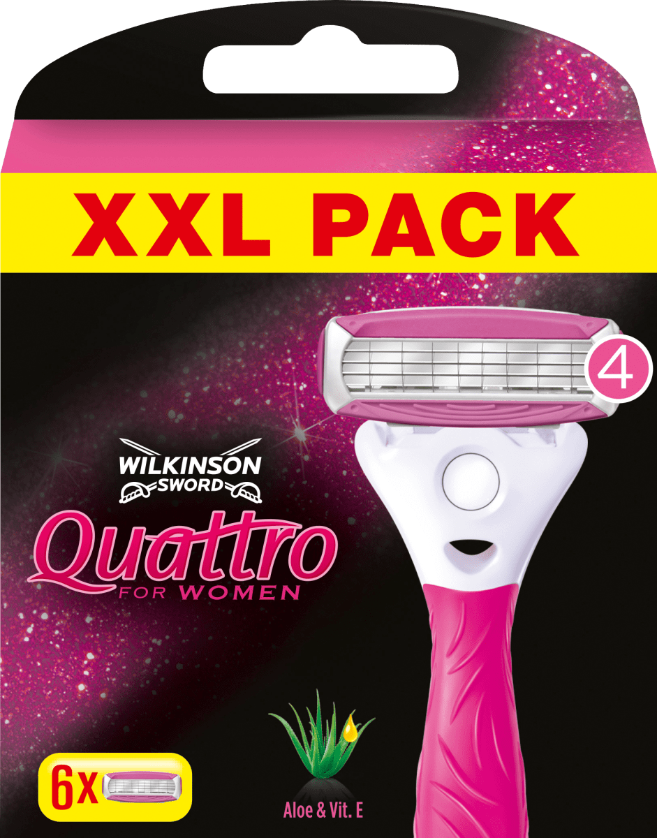Rasierklingen, Quattro for women, 6 St