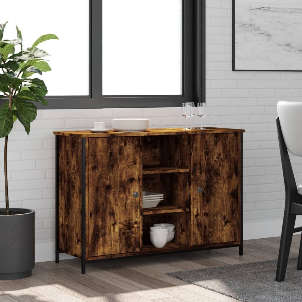 vidaXL Sideboard Sideboard Räuchereiche 100x35x70 cm Holzwerkstoff (1 St)