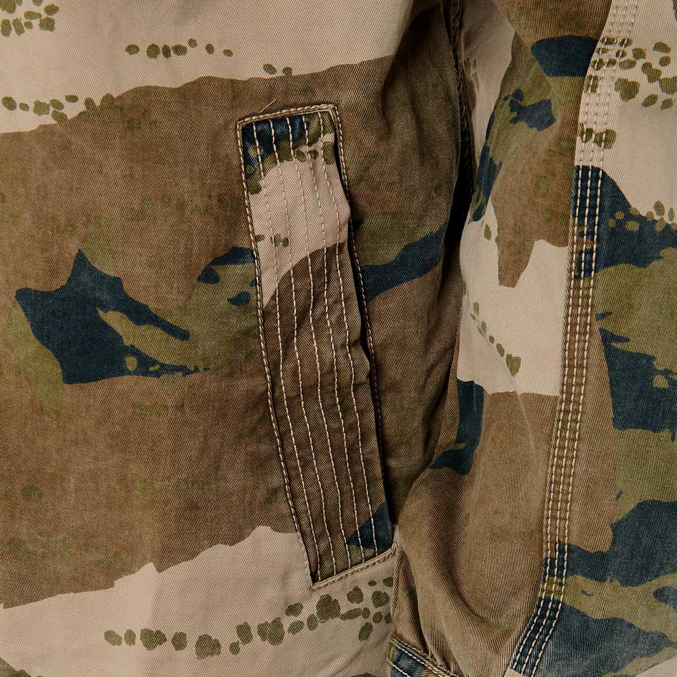 MAK    Veste kaki camouflage homme 100% coton