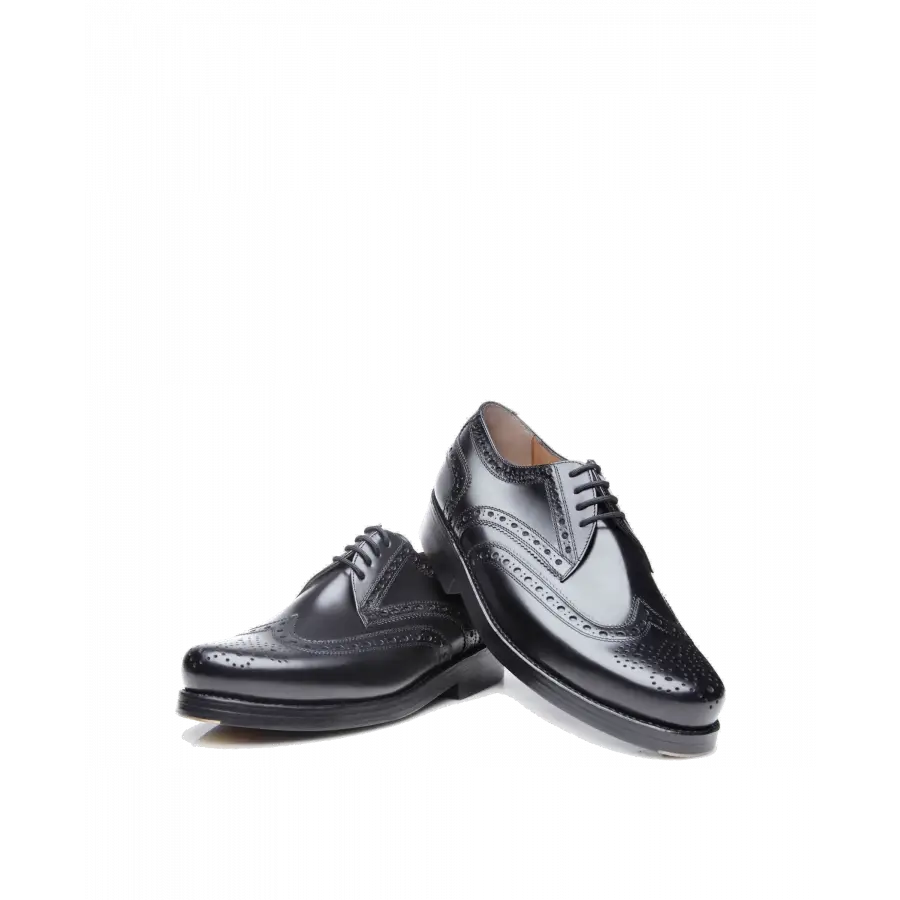 Heinrich Dinkelacker - Businessschuhe Derby RIO FULL-BROGUE BC Kalbsleder - schwarz