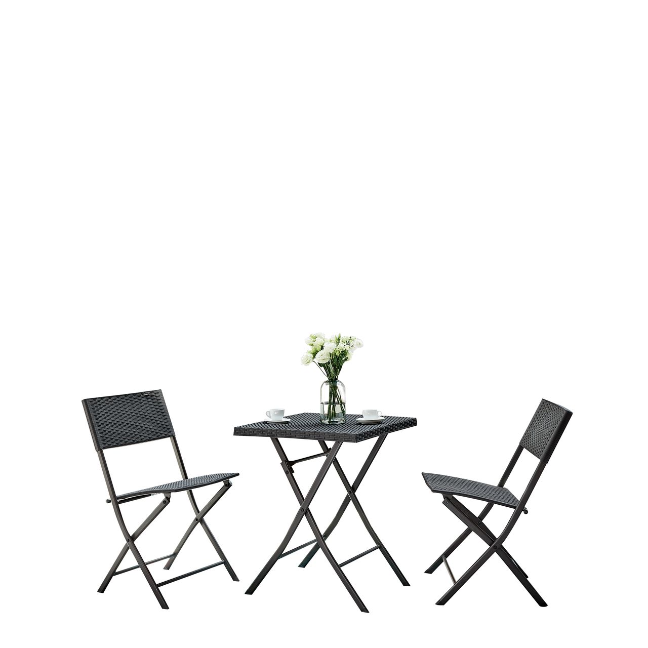 Happy Home Happy Home 3 tlg. Bistro Set HGE46-SCH schwarz
